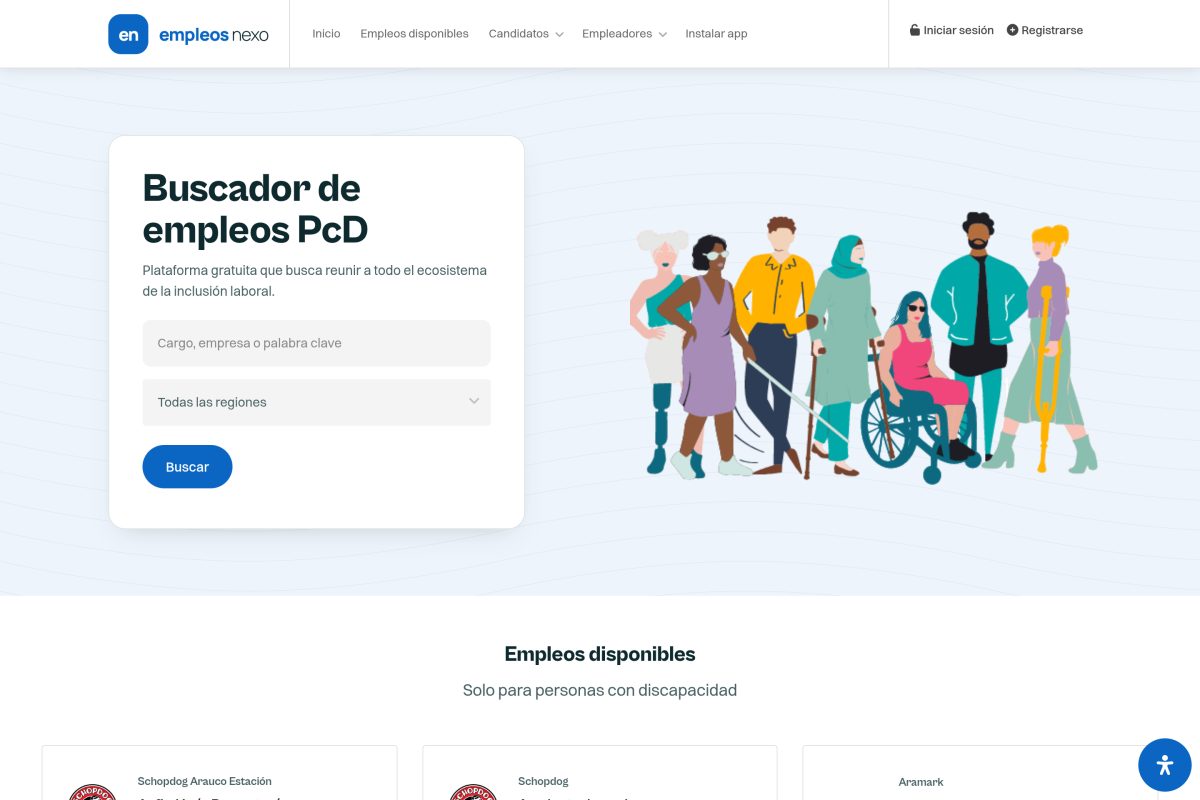 Portada del portal Empleos Nexo